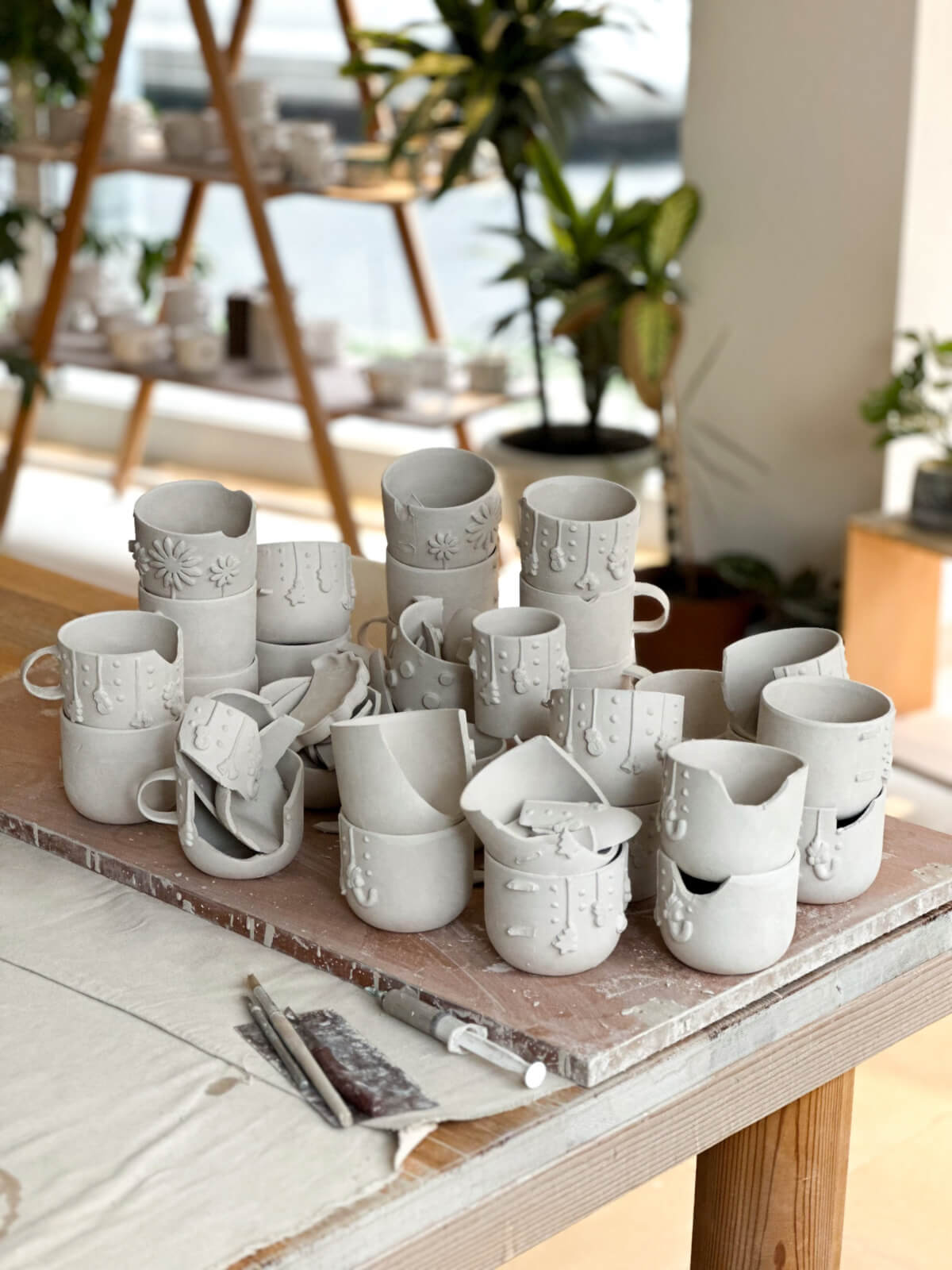 kırılmış seramikler el yapımı jalo ceramic seramik