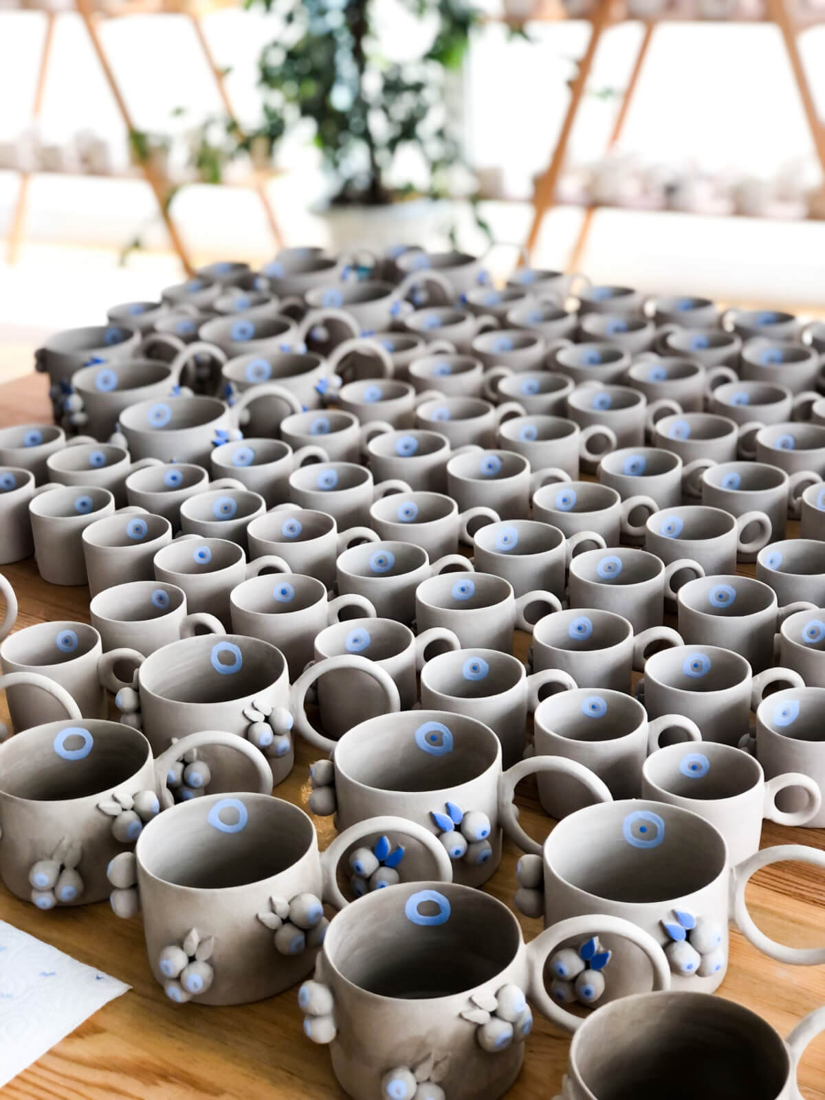 nazar boncuklu kupaların yapılışı el yapımı jalo ceramic seramik