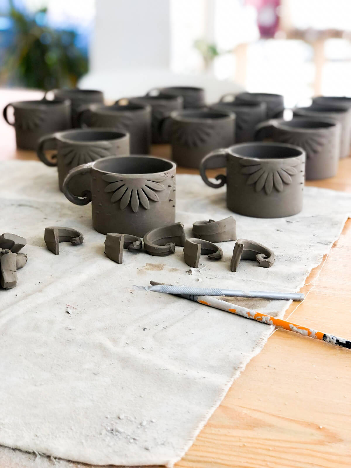 papatyalı kupa yapılışı el yapımı jalo ceramic seramik