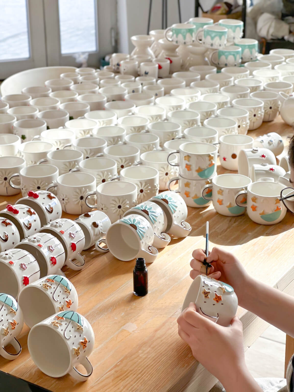 seramiklere 24ayar altın uygulama el yapımı jalo ceramic seramik