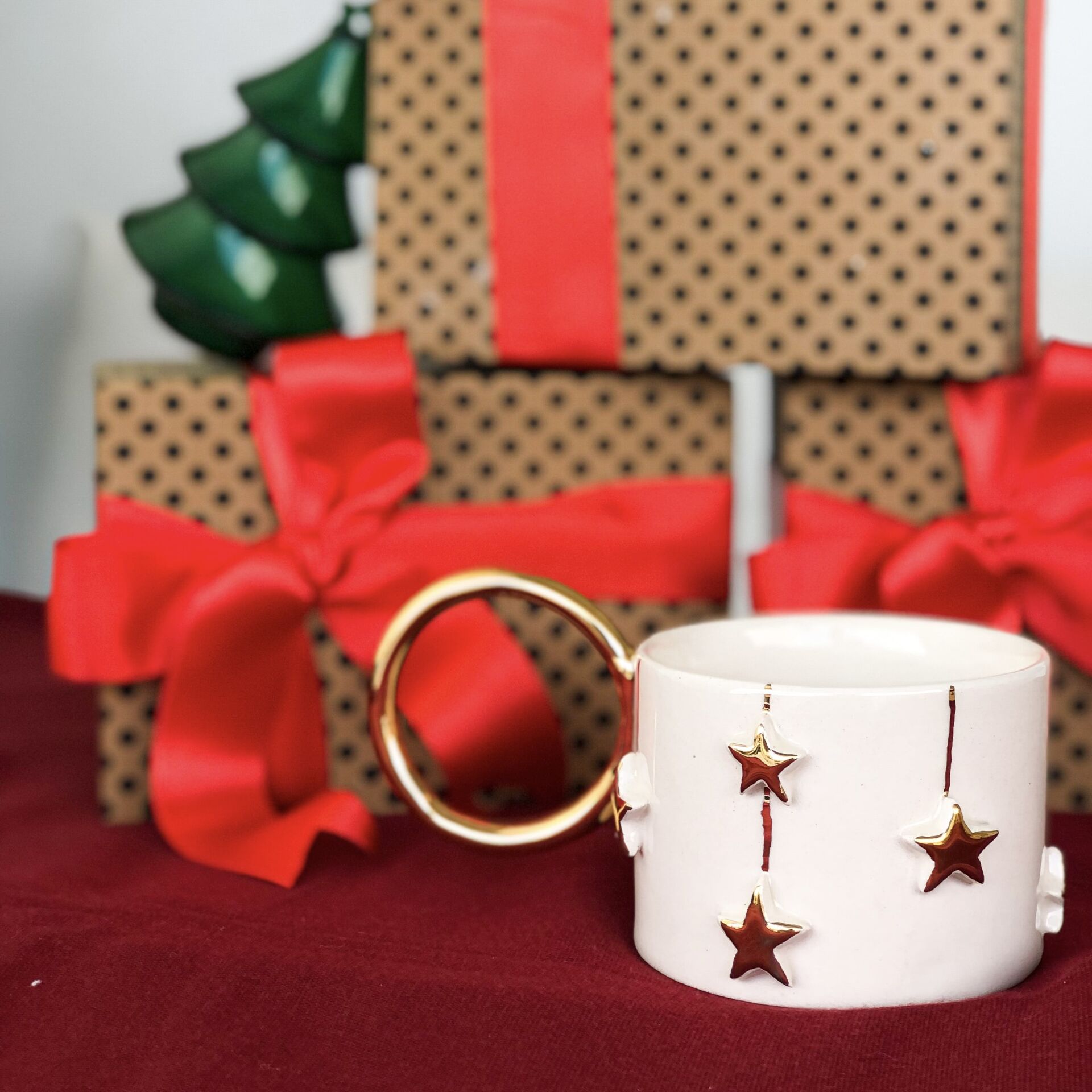 Stars Mug, El Yapımı Yılbaşı Fincanı