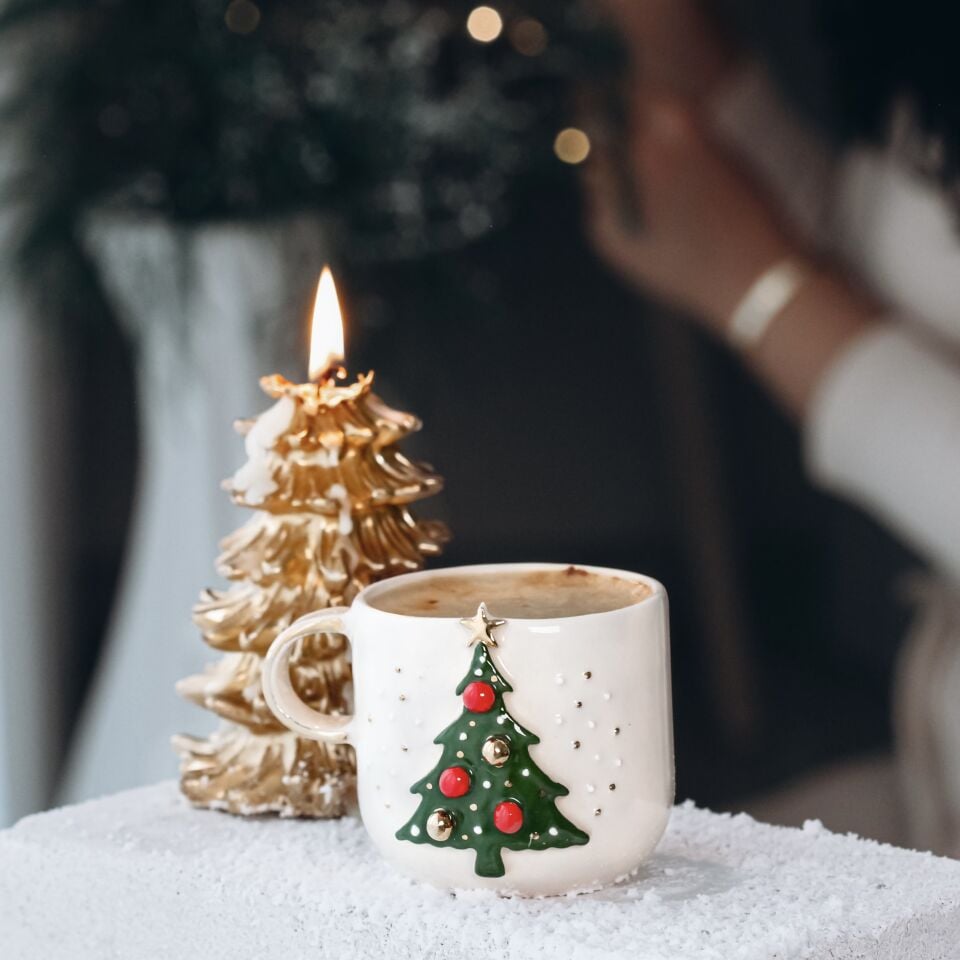 Pine Mug, El Yapımı Yılbaşı Kupası