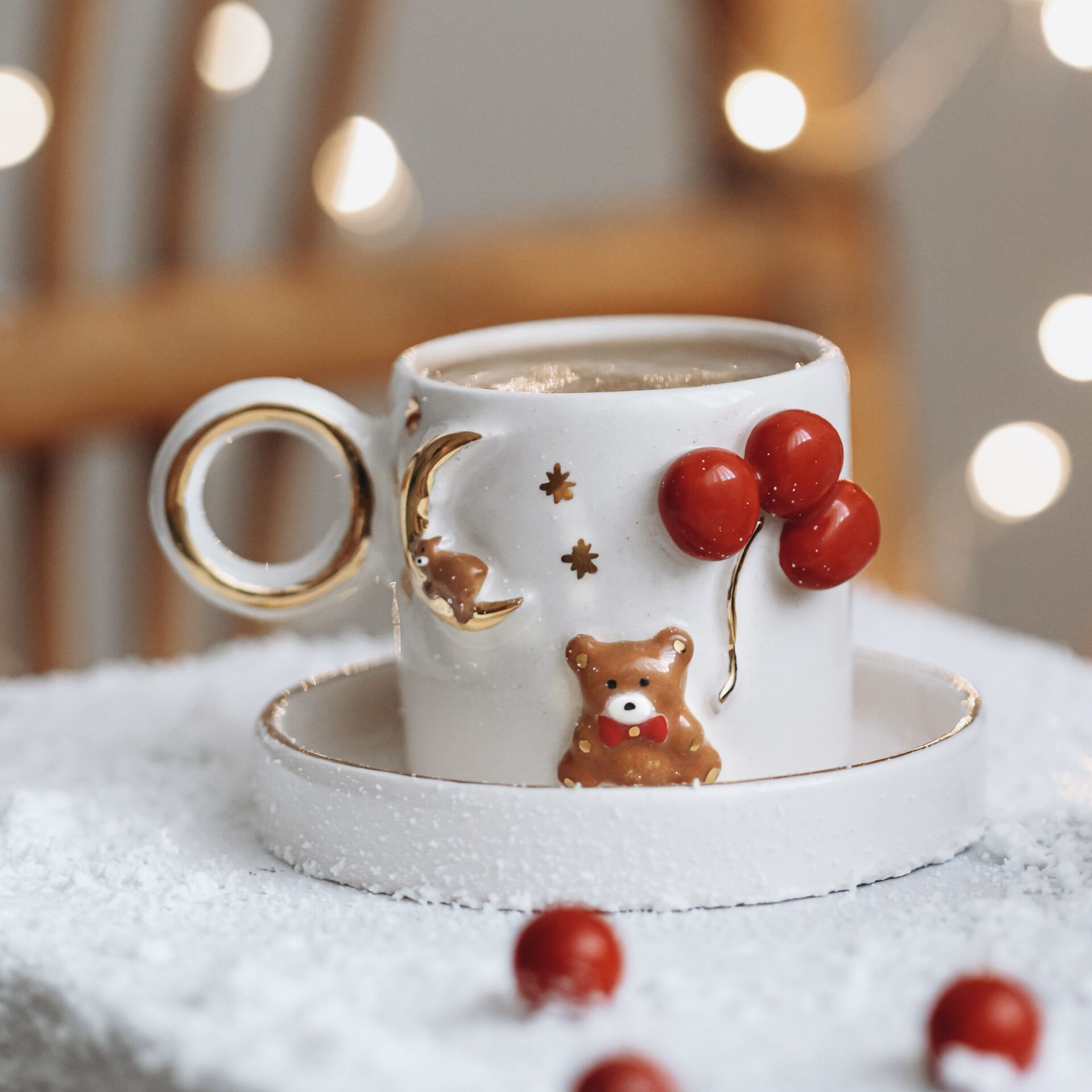 Teddy Bear, El Yapımı Ayıcıklı Fincan