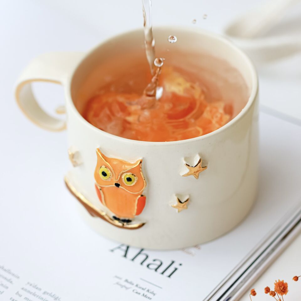 Owl Mug, El Yapımı Baykuşlu Kupa