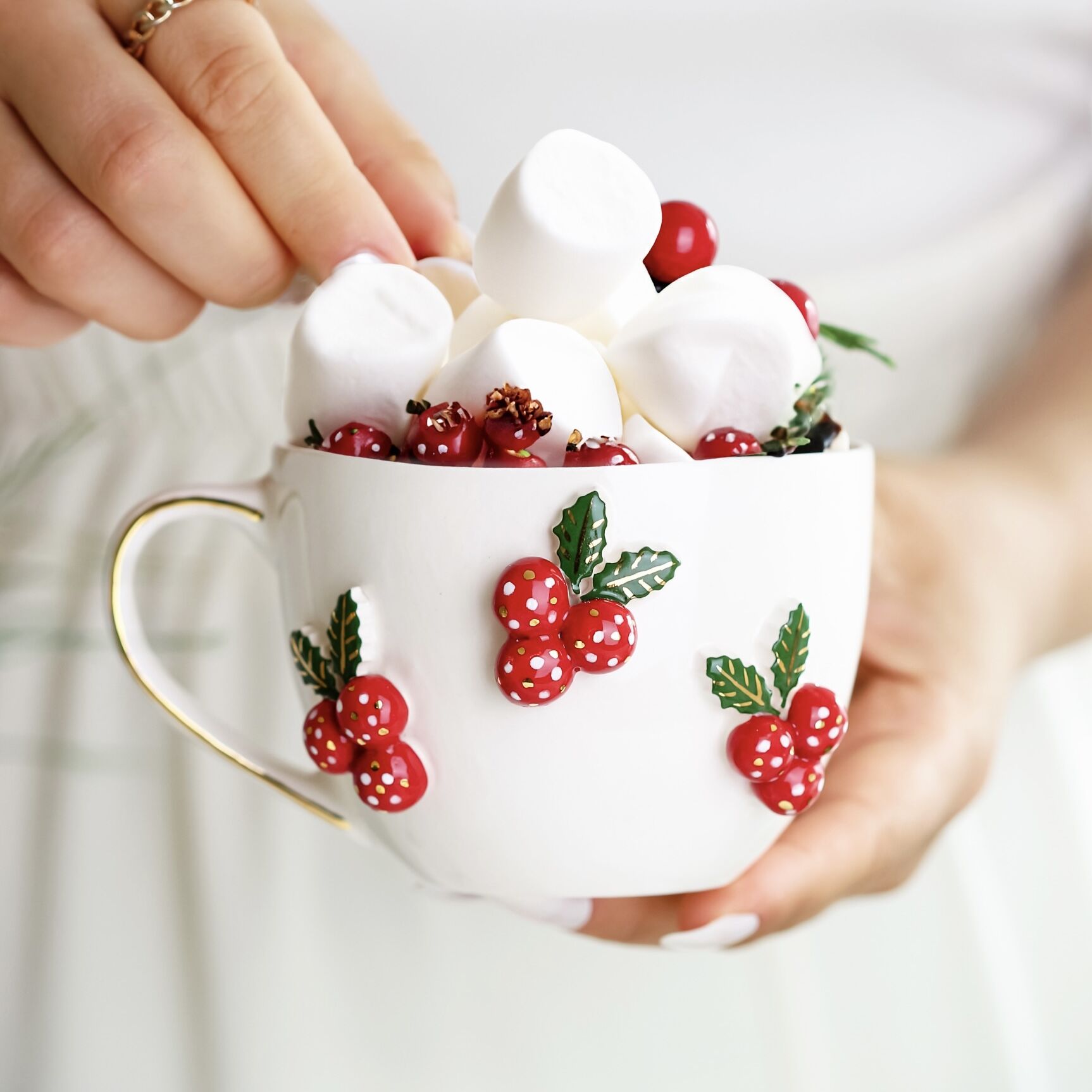 Kokiliçe Mug, El Yapımı Yılbaşı Fincanı