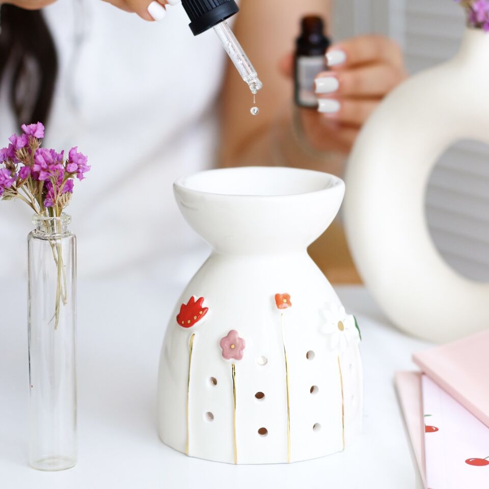 Flowers Buhurdanlık, El Yapımı Çiçekli Buhurdanlık