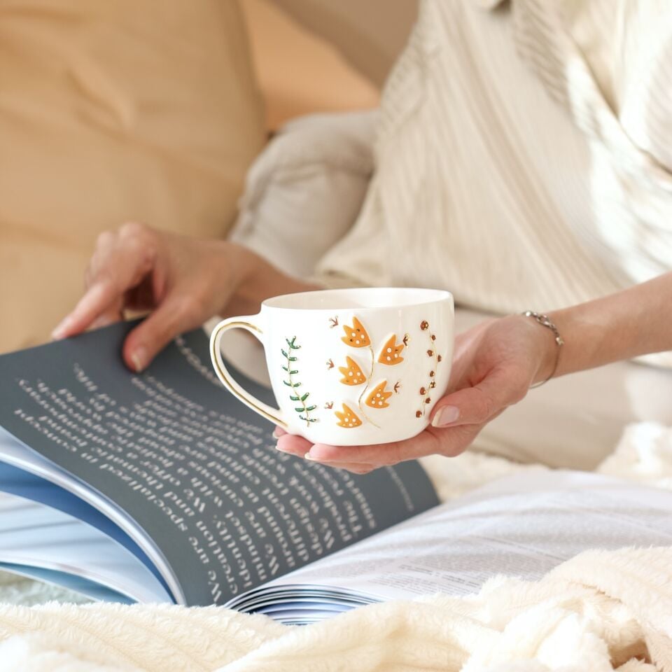 Vintage Mug, El Yapımı Latteart Fincanı