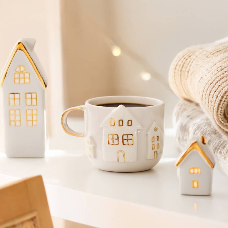 Yılbaşı Evi Temalı Kupa - White House Mug
