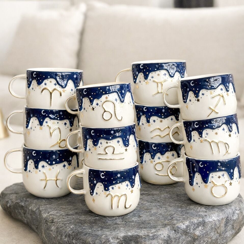 Burç Kupası, El Yapımı Burçlu Kupa, Mug